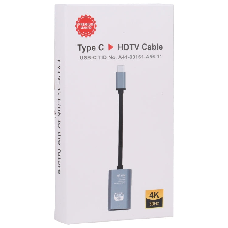 TH001 Adapter – USB-C / Type-C Male to HDTV Female 4K UHD Adapter, TH001 (Grey), TH001...
