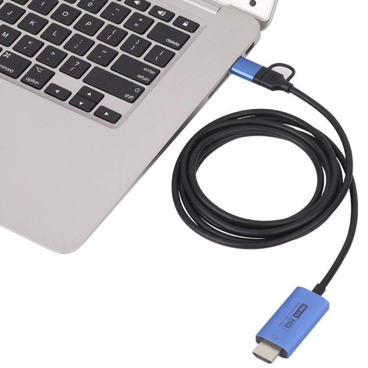 V05E USB 3.0 + USB-C / Type-C to HDMI Adapter Cable, V05E – Wear-resistant