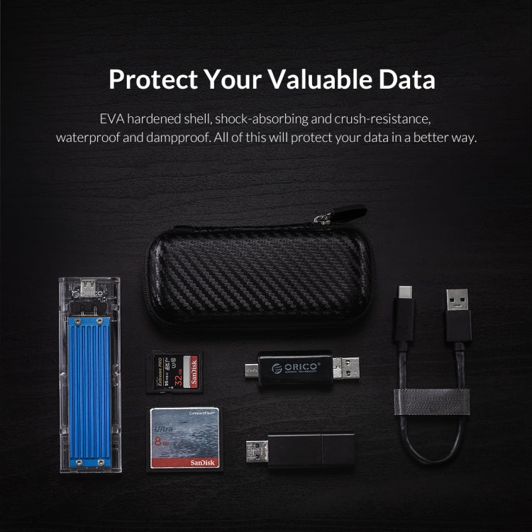 ORICO-M2PH01-BK-BP M.2 Hard Drive EVA Case Storage Bag – Waterproof