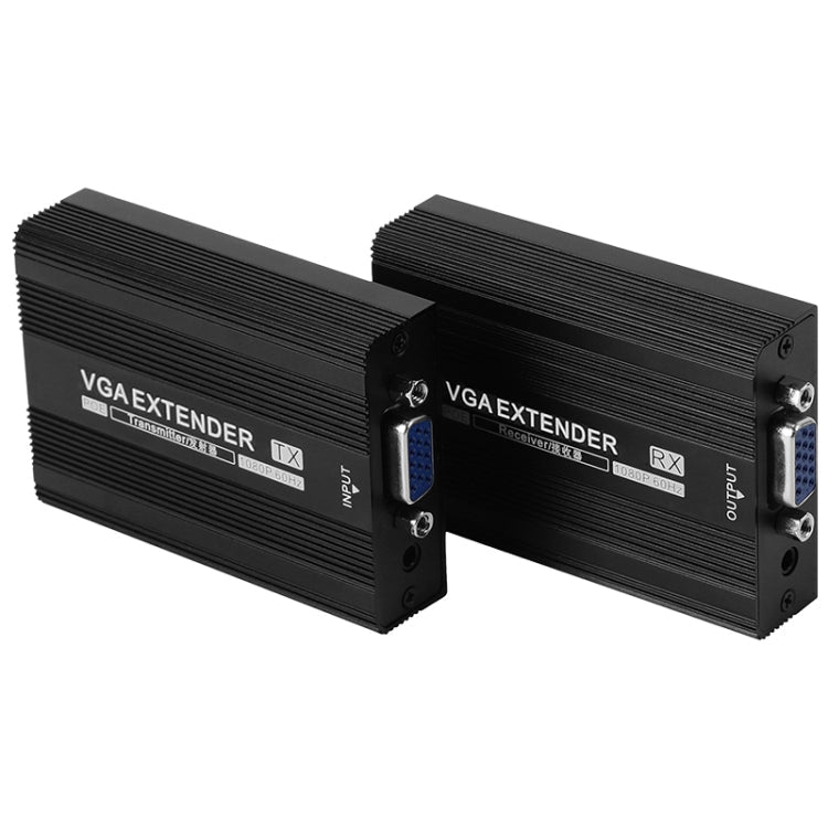 Measy VGA1815 VGA Extender Transmitter and Receiver Converter, POE Single Power Supply, Transmission Distance: 150m, VGA1815 – Aluminum Alloy VGA1815 EU Plug