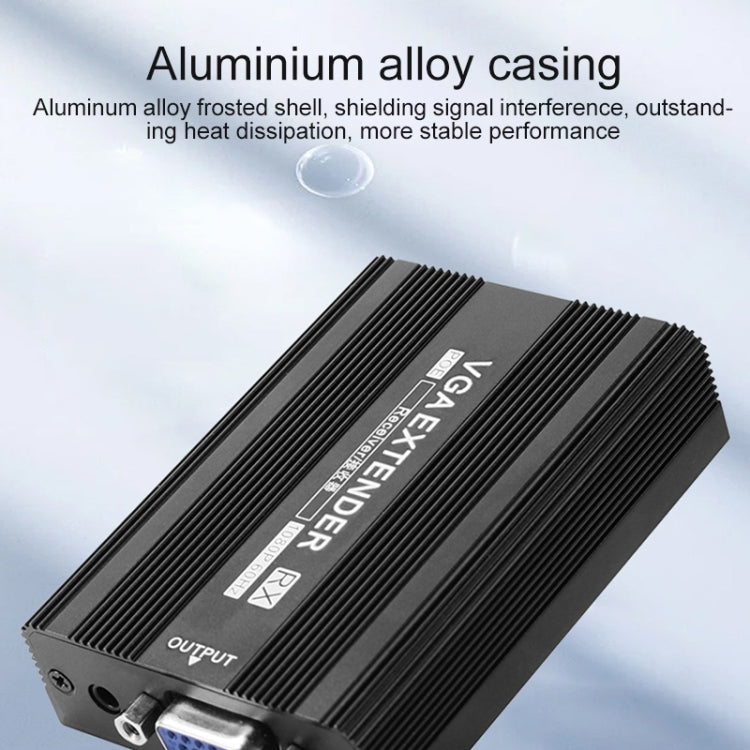 Measy VGA1815 VGA Extender Transmitter and Receiver Converter, POE Single Power Supply, Transmission Distance: 150m, VGA1815 – Aluminum Alloy