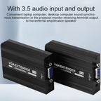 Measy VGA1815 VGA Extender Transmitter and Receiver Converter, POE Single Power Supply, Transmission Distance: 150m, VGA1815 – Aluminum Alloy