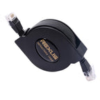 REXLIS 2m CAT6 Retractable Flat RJ45 Ethernet Network LAN Cable, Length: 2m – Durable Build, Easy to Use Length: 2m