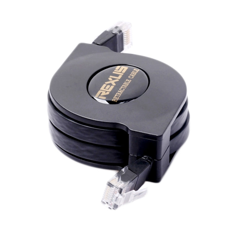 REXLIS 2m CAT6 Retractable Flat RJ45 Ethernet Network LAN Cable, Length: 2m – Durable Build, Easy to Use