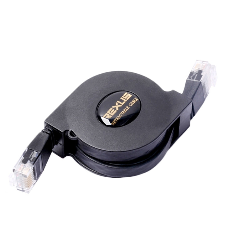 REXLIS 2m CAT6 Retractable Flat RJ45 Ethernet Network LAN Cable, Length: 2m – Durable Build, Easy to Use