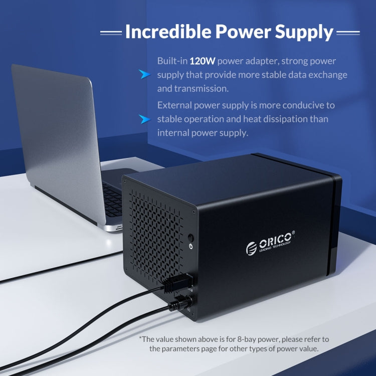 ORICO NS800U3 3.5 inch 8 Bay USB 3.0 Hard Drive Enclosure, NS800U3 – Aluminum Alloy