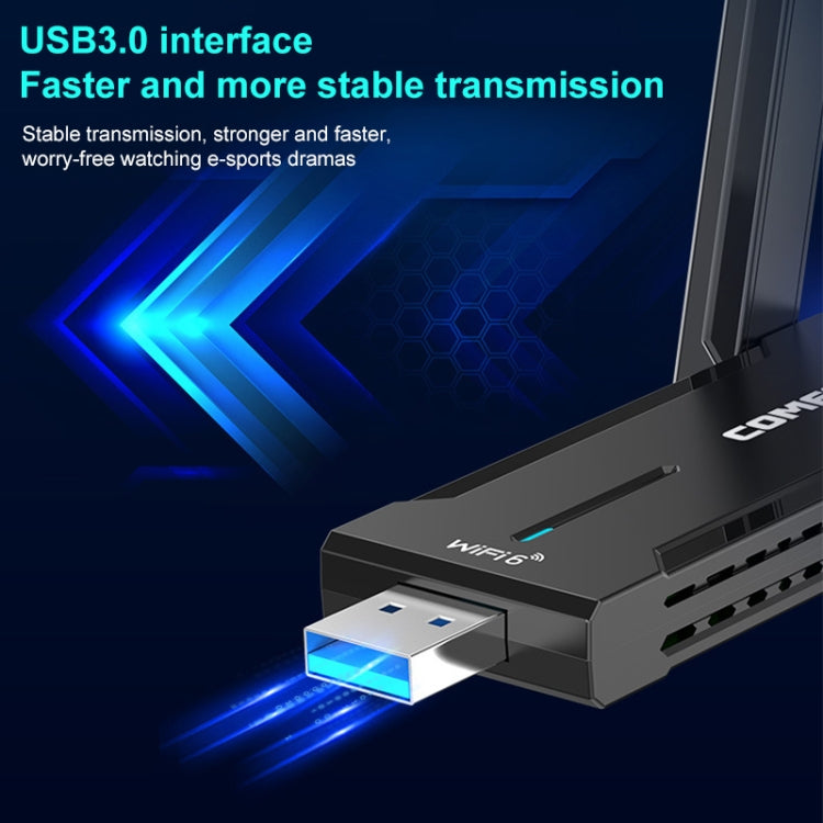 COMFAST 972AX 5400Mbps WiFi6 Free Drive USB Wireless Network Card, CF-972AX – Durable Build, Easy to Use