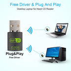 600M Bluetooth WiFi 2 in- 1 USB Network Adapter WiFi Signal Receiver, 605 – Bluetooth