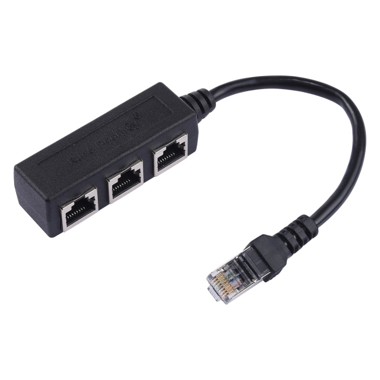 1 to 3 Socket LAN Ethernet Network RJ45 Plug Splitter Extender, 3 Ports RJ45 – Magnetic 3 Ports RJ45