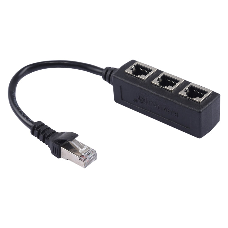 1 to 3 Socket LAN Ethernet Network RJ45 Plug Splitter Extender, 3 Ports RJ45 – Magnetic