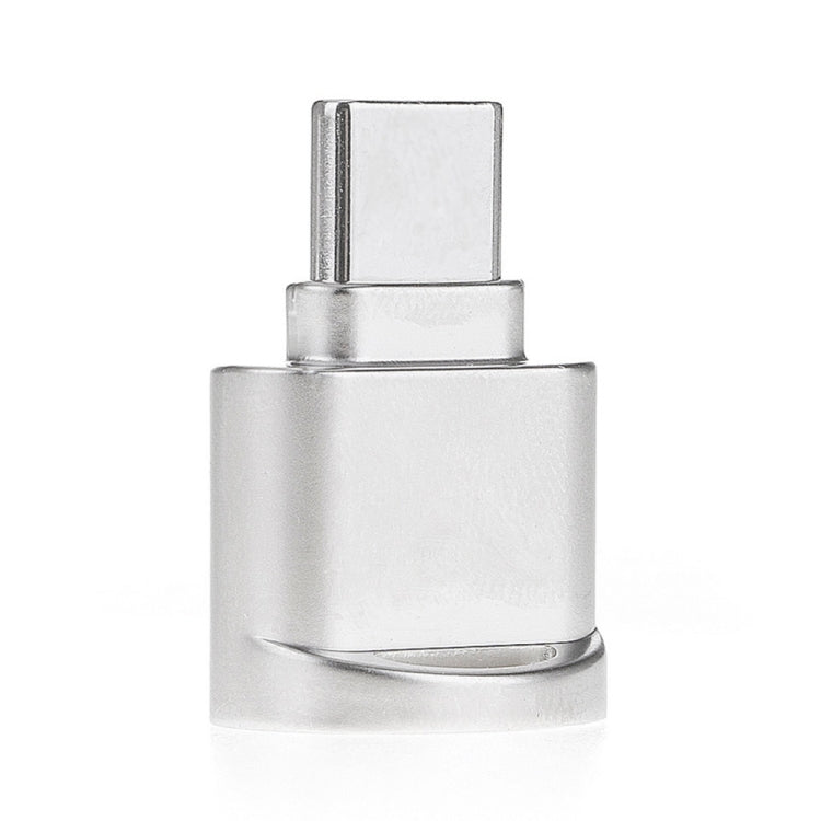 USB-C / Type-C 3.1 to Micro SD Card (TF Card) Reader Adapter, Silver – Durable Build, Easy to Use