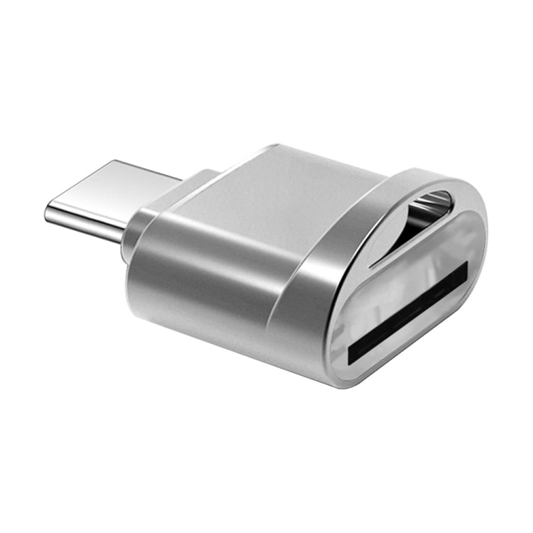 USB-C / Type-C 3.1 to Micro SD Card (TF Card) Reader Adapter, Silver – Durable Build, Easy to Use