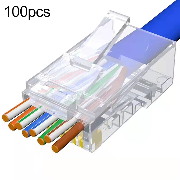 100pcs /Pack Cat5e RJ45 Connector Unshielded Pass Through Modular Plug, Gold: 3u, Cat5e Unshielded Pass Through – Durable Build, Easy to Use Cat5e Unshielded Pass Through