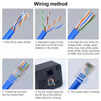 100pcs /Pack Cat6e Unshielded Pass Through RJ45 Connector Modular Plug, Cat6e UnShielded Pass Through – Durable Build, Easy to Use