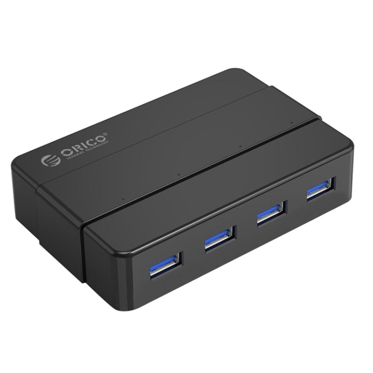 ORICO H4928-U3 ABS High Speed 4 Ports USB 3.0 HUB with 12V Power Adapter for Smartphones / Tablets – Durable Build, Easy to Use Default Title