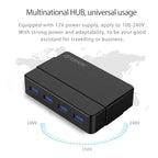 ORICO H4928-U3 ABS High Speed 4 Ports USB 3.0 HUB with 12V Power Adapter for Smartphones / Tablets – Durable Build, Easy to Use