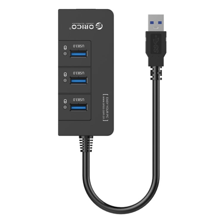 ORICO HR01-U3 ABS 3 Ports USB3.0 HUB Splitter with External RJ45 Gigabit Ethernet Network Card 5 Gbps for Laptops / Desktop / Ultrabook etc. – Durable Build, Easy to Use