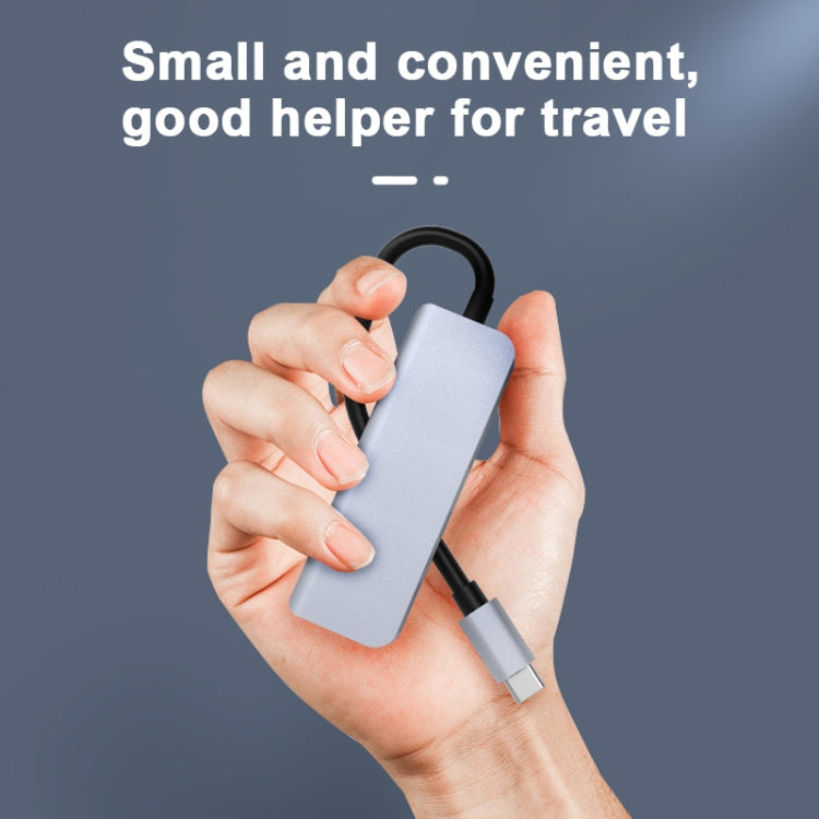 2011N 3 In 1 USB 3.0 x2 + HDMI Multi-function Type-C / USB-C HUB Docking Station, 2011N USB 3.0 x2 + HDMI – Aluminum Alloy