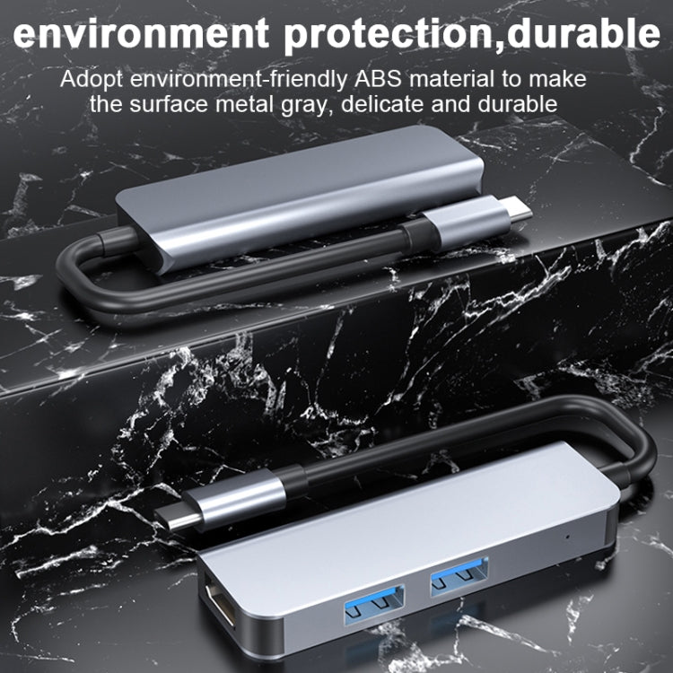 2011N 3 In 1 USB 3.0 x2 + HDMI Multi-function Type-C / USB-C HUB Docking Station, 2011N USB 3.0 x2 + HDMI – Aluminum Alloy
