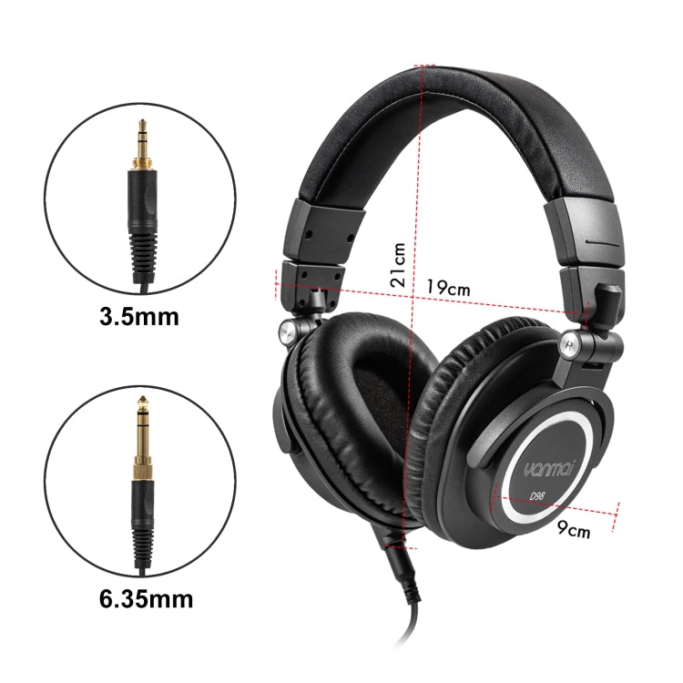 Yanmai D98 Professional Recording Monitor Headphone, D98(Black), D98(Silver Grey) – Durable Build, Easy to Use