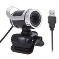 A859 480 Pixels HD 360 Degree WebCam USB 2.0 PC Camera with Sound Absorption Microphone for Computer PC Laptop, Cable Length: 1.4m – Durable Build, Easy to Use