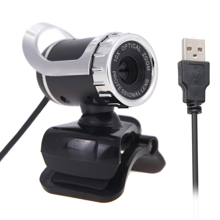 A859 480 Pixels HD 360 Degree WebCam USB 2.0 PC Camera with Sound Absorption Microphone for Computer PC Laptop, Cable Length: 1.4m – Durable Build, Easy to Use