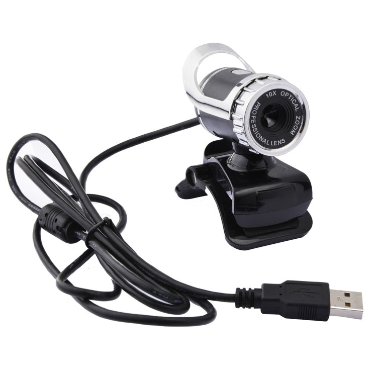 A859 480 Pixels HD 360 Degree WebCam USB 2.0 PC Camera with Sound Absorption Microphone for Computer PC Laptop, Cable Length: 1.4m – Durable Build, Easy to Use
