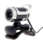 A859 480 Pixels HD 360 Degree WebCam USB 2.0 PC Camera with Sound Absorption Microphone for Computer PC Laptop, Cable Length: 1.4m – Durable Build, Easy to Use