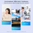 A859 480 Pixels HD 360 Degree WebCam USB 2.0 PC Camera with Sound Absorption Microphone for Computer PC Laptop, Cable Length: 1.4m – Durable Build, Easy to Use