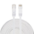 15m CAT6 Ultra-thin Flat Ethernet Network LAN Cable, Patch Lead RJ45, Length: 15m – Ultra-thin Length: 15m White