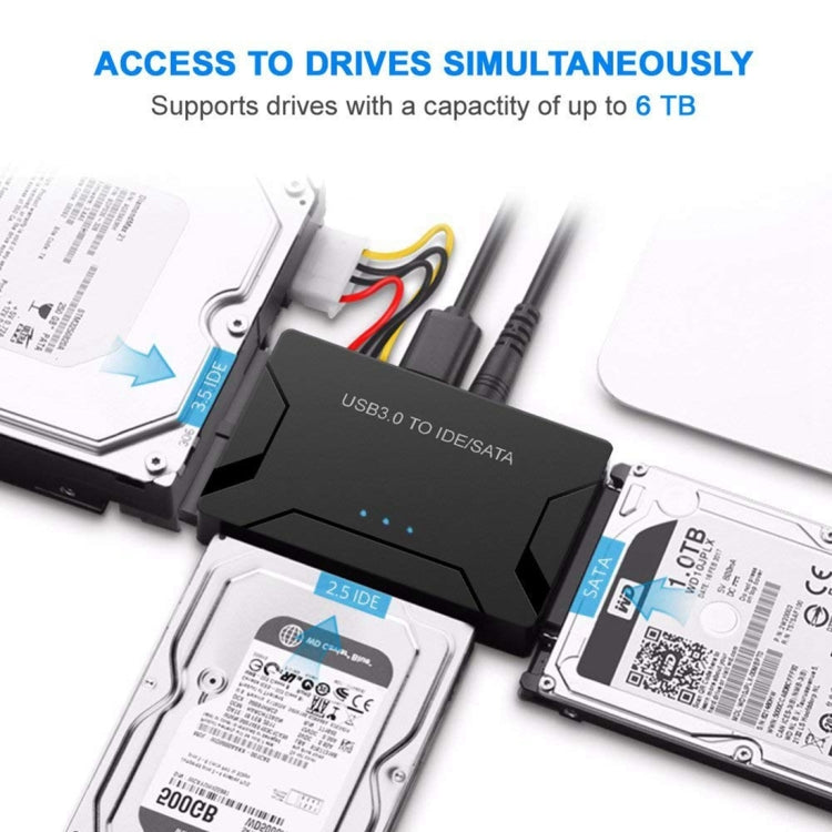USB 3.0 to SATA / IDE Hard Disk Drive Converter Adapter Cable for 2.5 inch / 3.5 inch SATA IDE HDD, Cable Length: 1m, US160 – Data Transmission