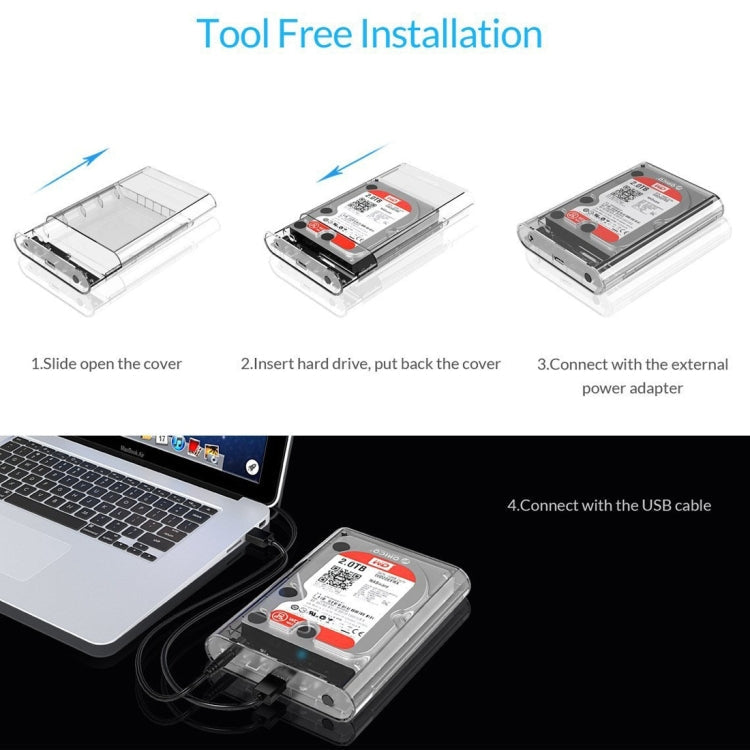 ORICO 3139U3 3.5 inch SATA HDD USB 3.0 Micro B External Hard Drive Enclosure Storage Case, USB 3.0 (3.5 inch) – Durable Build, Easy to Use
