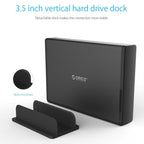 ORICO 7688U3 Vertical Aluminum External Hard Drive Enclosure Storage Case Hard Drive Dock for 3.5 inch SATA HDD – Durable Build, Easy to Use