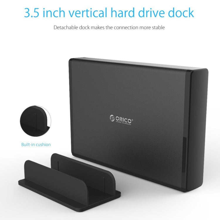 ORICO 7688U3 Vertical Aluminum External Hard Drive Enclosure Storage Case Hard Drive Dock for 3.5 inch SATA HDD – Durable Build, Easy to Use