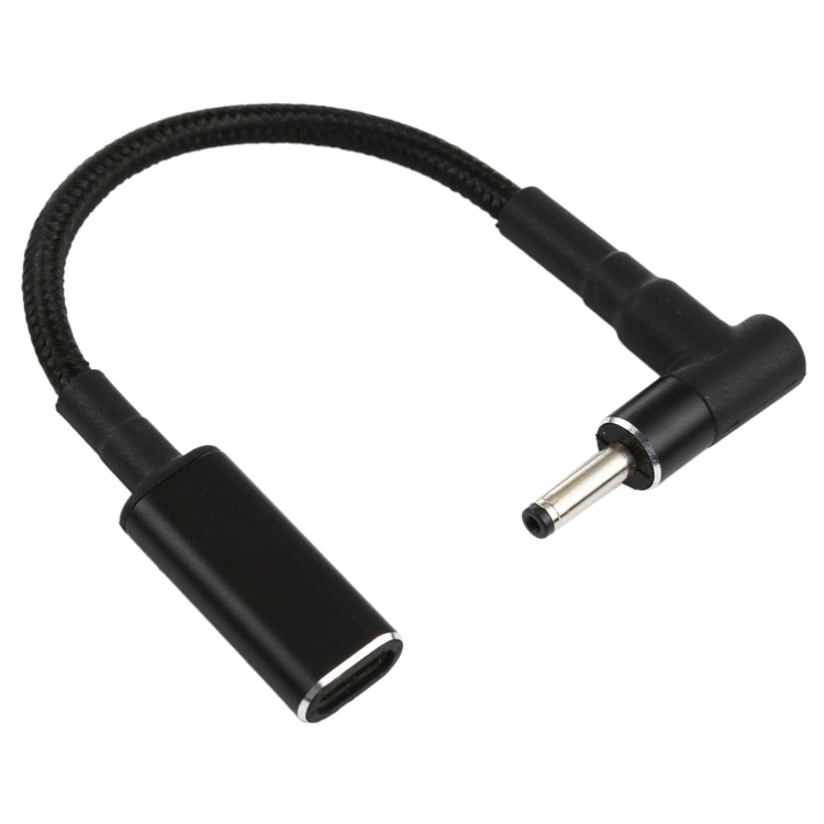 PD 100W 18.5-20V 3.0 x 1.0mm Elbow to USB-C / Type-C Adapter Nylon Braid Cable, 3.0 x 1.0mm – TPU 3.0 x 1.0mm