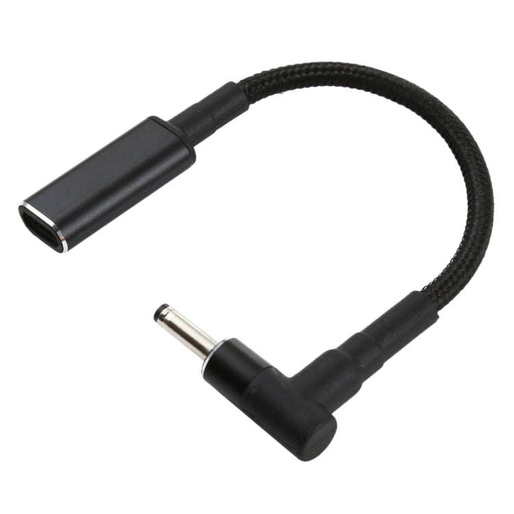 PD 100W 18.5-20V 3.0 x 1.0mm Elbow to USB-C / Type-C Adapter Nylon Braid Cable, 3.0 x 1.0mm – TPU