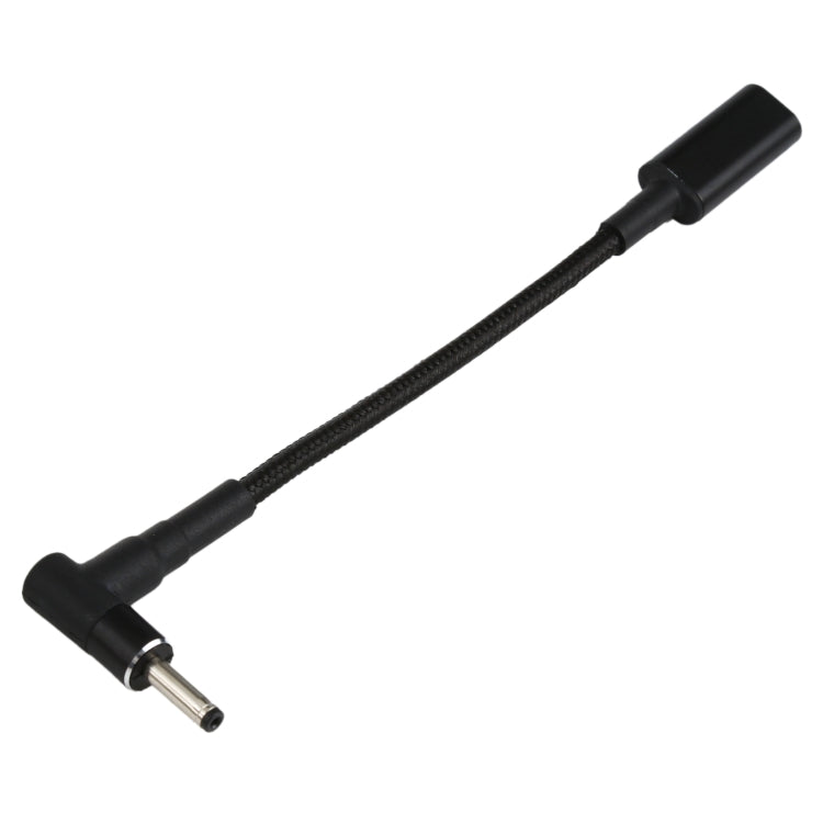 PD 100W 18.5-20V 3.0 x 1.0mm Elbow to USB-C / Type-C Adapter Nylon Braid Cable, 3.0 x 1.0mm – TPU