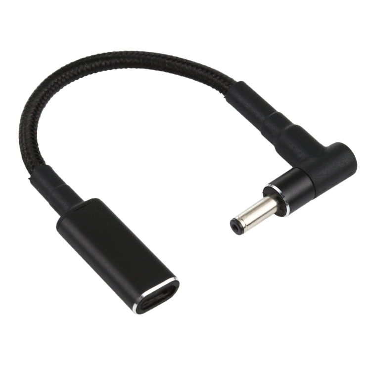 PD 100W 18.5-20V 4.0 x 1.35mm Elbow to USB-C / Type-C Adapter Nylon Braid Cable, 4.0 x 1.35mm – TPU 4.0 x 1.35mm