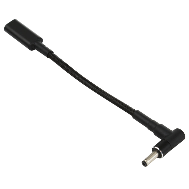 PD 100W 18.5-20V 4.0 x 1.35mm Elbow to USB-C / Type-C Adapter Nylon Braid Cable, 4.0 x 1.35mm – TPU