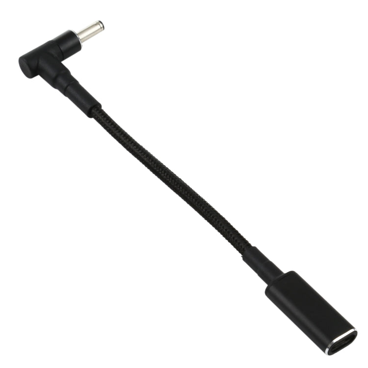 PD 100W 18.5-20V 4.0 x 1.35mm Elbow to USB-C / Type-C Adapter Nylon Braid Cable, 4.0 x 1.35mm – TPU