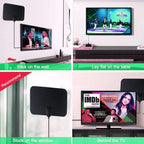 AN-1002 5dBi/25dBi Indoor HDTV Antenna with Sucker, VHF170-230/UHF470-862MHz, AN-1002