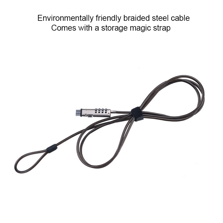 Universal USB Interface Laptop Security Lock, USB Interface – Durable Build, Easy to Use