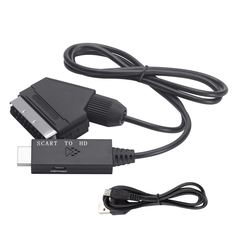 Scart To HDMI-Compatible Converter Video Audio Adapter Cable, Scart To HDMI – TPU Scart To HDMI