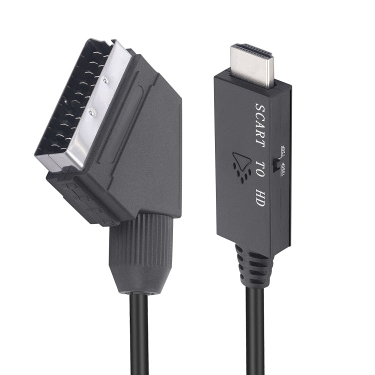 Scart To HDMI-Compatible Converter Video Audio Adapter Cable, Scart To HDMI – TPU