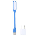 6LEDs USB Interface Flexible Reading Light with US Power Adapter, Light + Adapter Light + Adapter