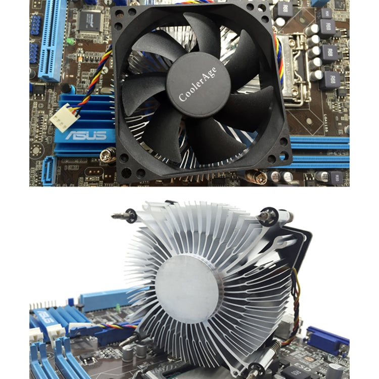 4Pin CPU Cooler Mute Silent Fan Heat Sink for Intel 1155 / 1151 / i3 / i5, Intel 1155 / 1151 / i3 / i5 – Durable Build, Easy to Use