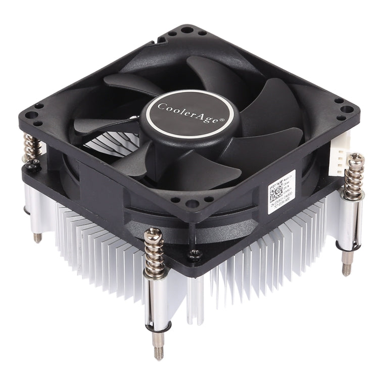 4Pin CPU Cooler Mute Silent Fan Thickened Aluminum Heat Sink for Intel 1155 / 1150 / 1151, Intel 1155 / 1150 / 1151 – Durable Build, Easy to Use
