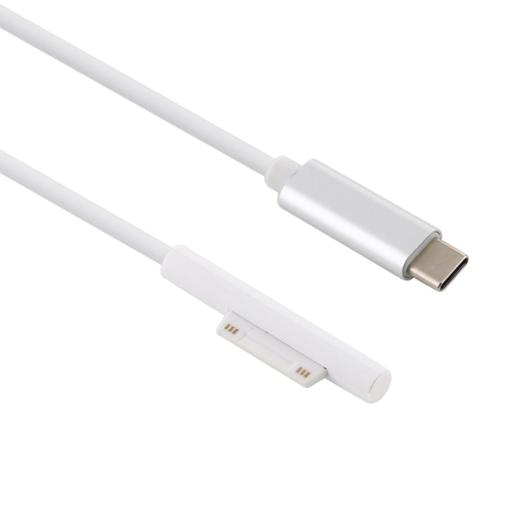 Surface Pro 7 / 6 / 5 to USB-C / Type-C Male Interfaces Power Adapter Charger Cable for Microsoft Surface Pro 7 / 6 / 5 / 4 / 3 / Microsoft Surface Go, Type-C to Microsoft Surface – TPU