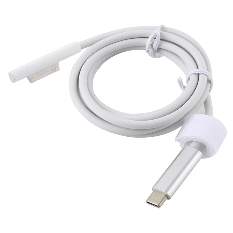 Surface Pro 7 / 6 / 5 to USB-C / Type-C Male Interfaces Power Adapter Charger Cable for Microsoft Surface Pro 7 / 6 / 5 / 4 / 3 / Microsoft Surface Go, Type-C to Microsoft Surface – TPU