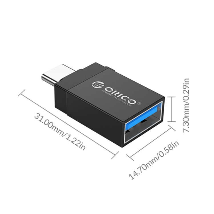ORICO CBT-UT01-BK-BP Type-C to USB 3.0 Adapter – Lanyard, Aluminum Alloy